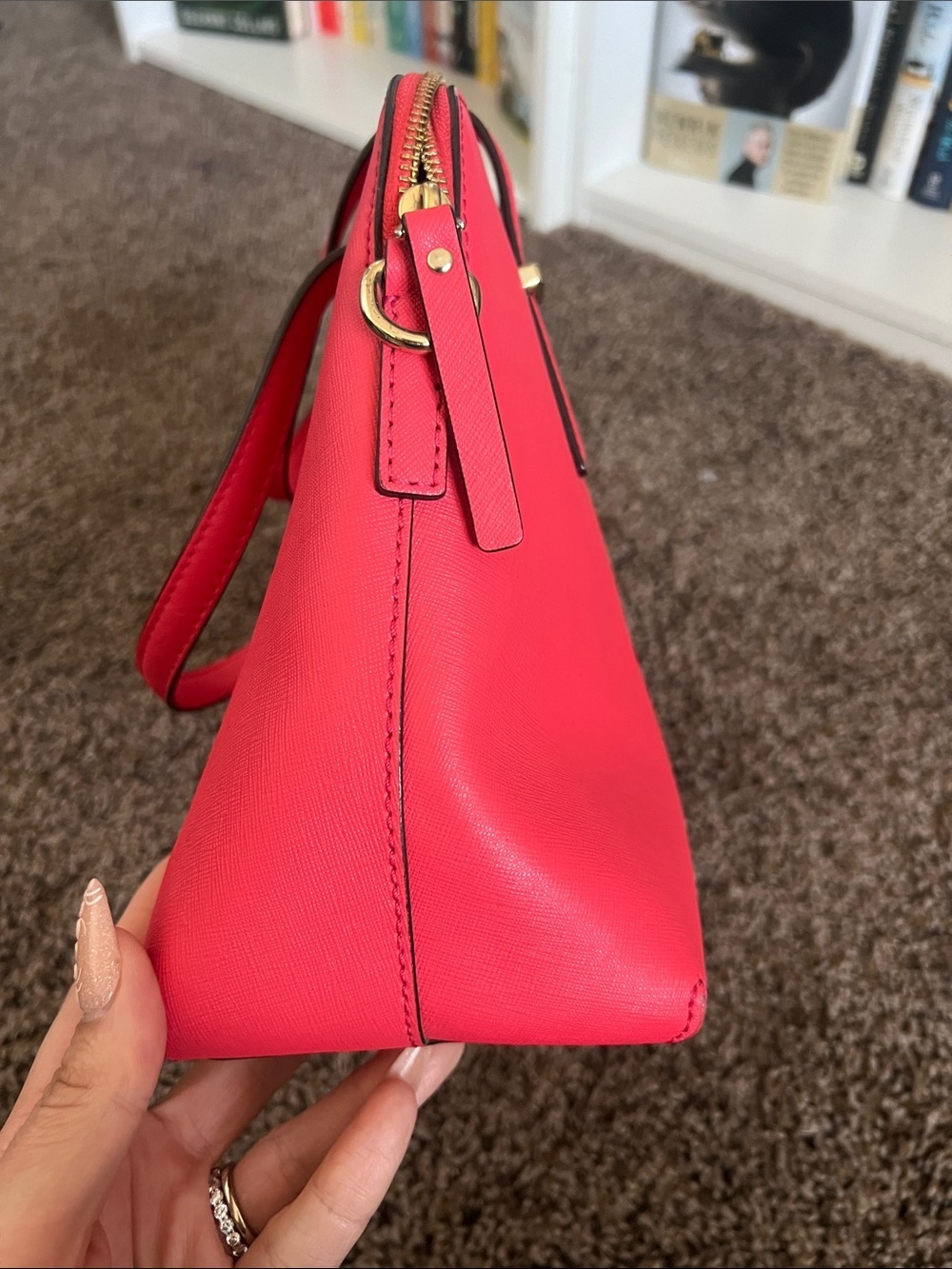 kate spade Coral-Pink Dome Satchel - Picture 3 of 8